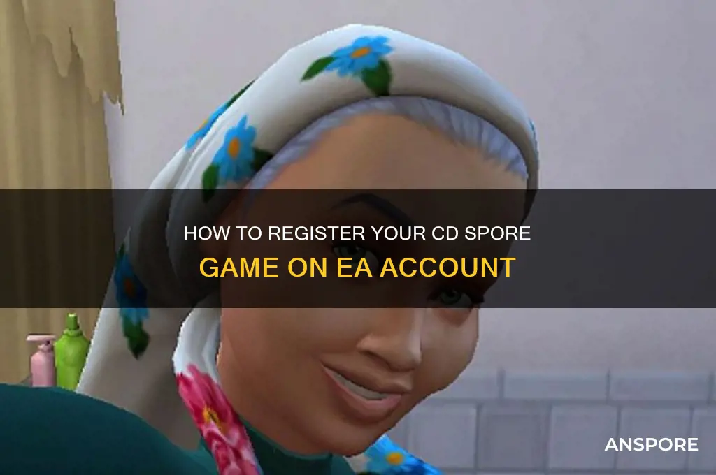 how to register cd spore in ea