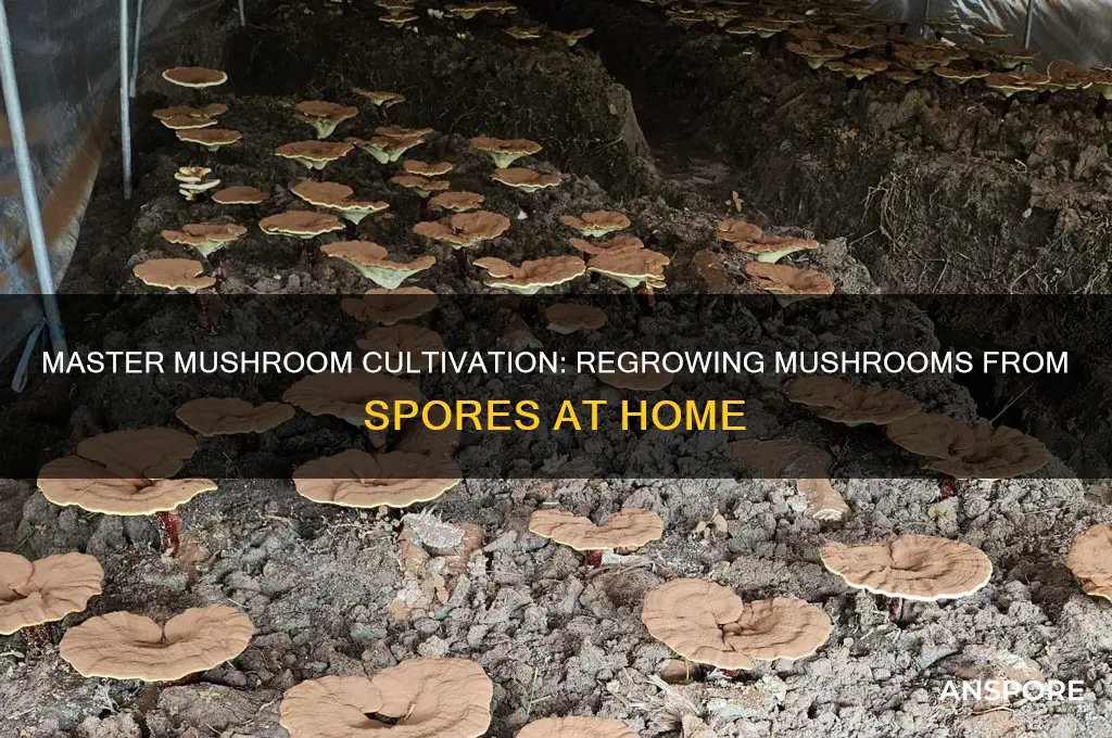 how to regrow mushrooms from spores
