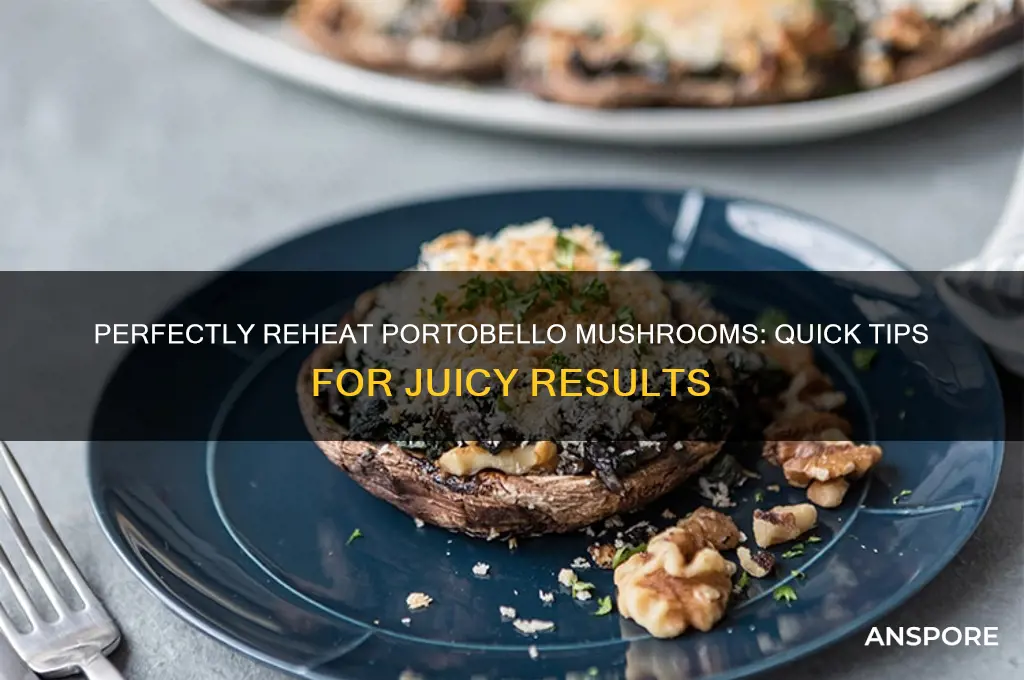 how to reheat portobello mushroom