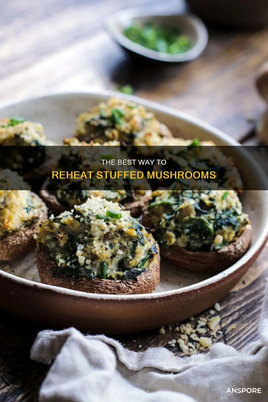 how to reheat stuffed mushrooms