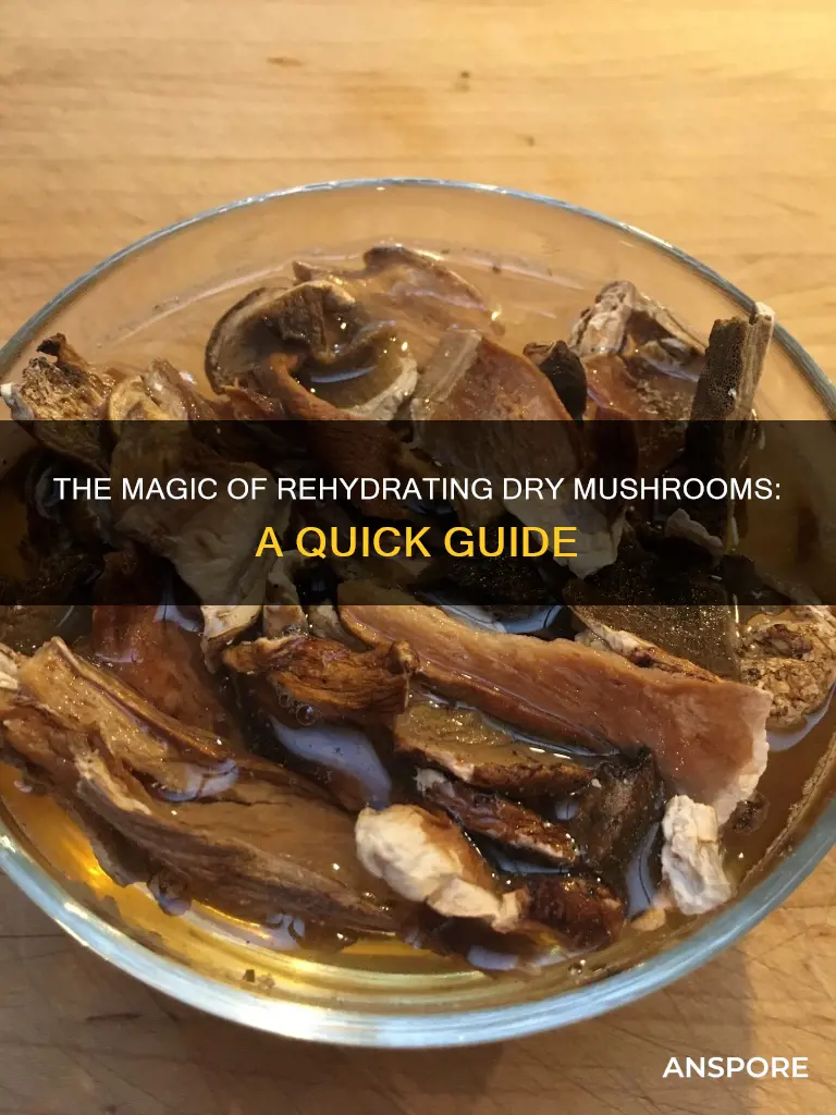 how to rehydrate dry mushrooms