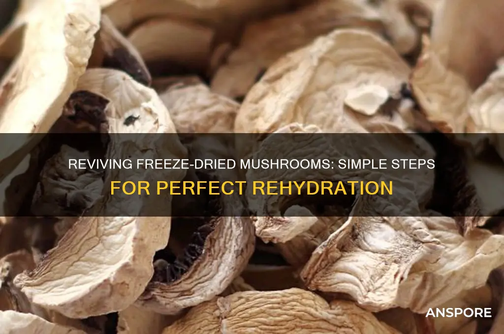 how to rehydrate freeze dried mushrooms