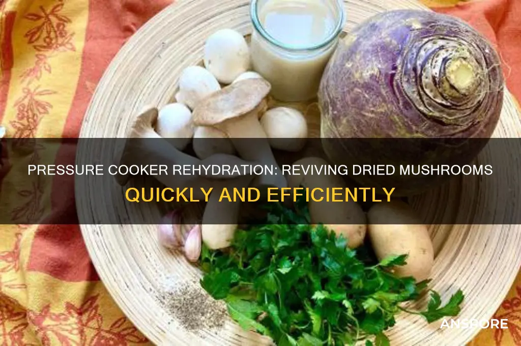 how to rehydrate mushrooms with pressure cooker