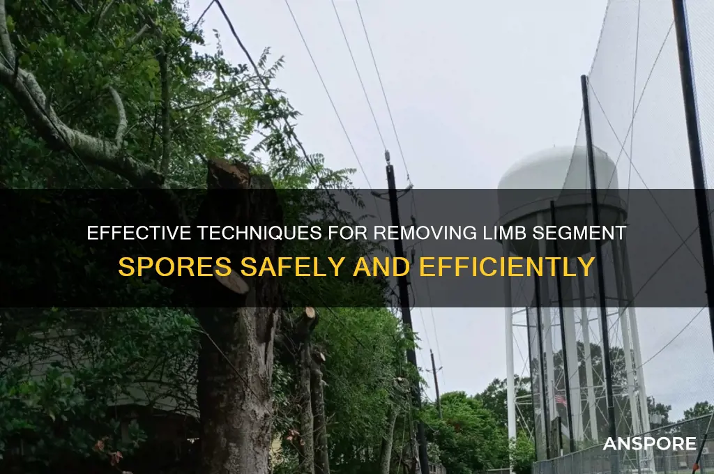 how to remove a limb segment spore