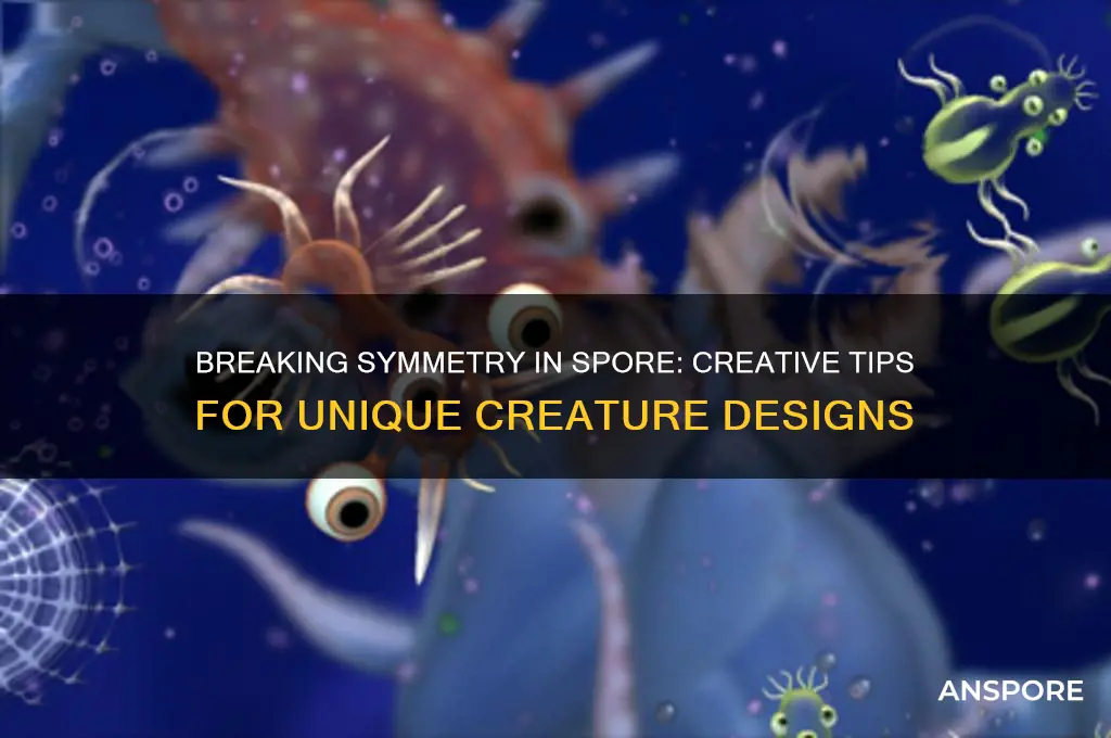 how to remove symetricallity in spore