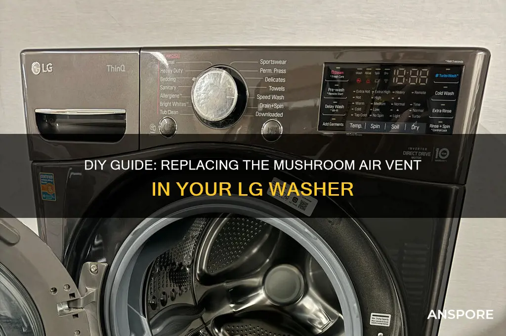 how to replace mushroom air vent in lg washer