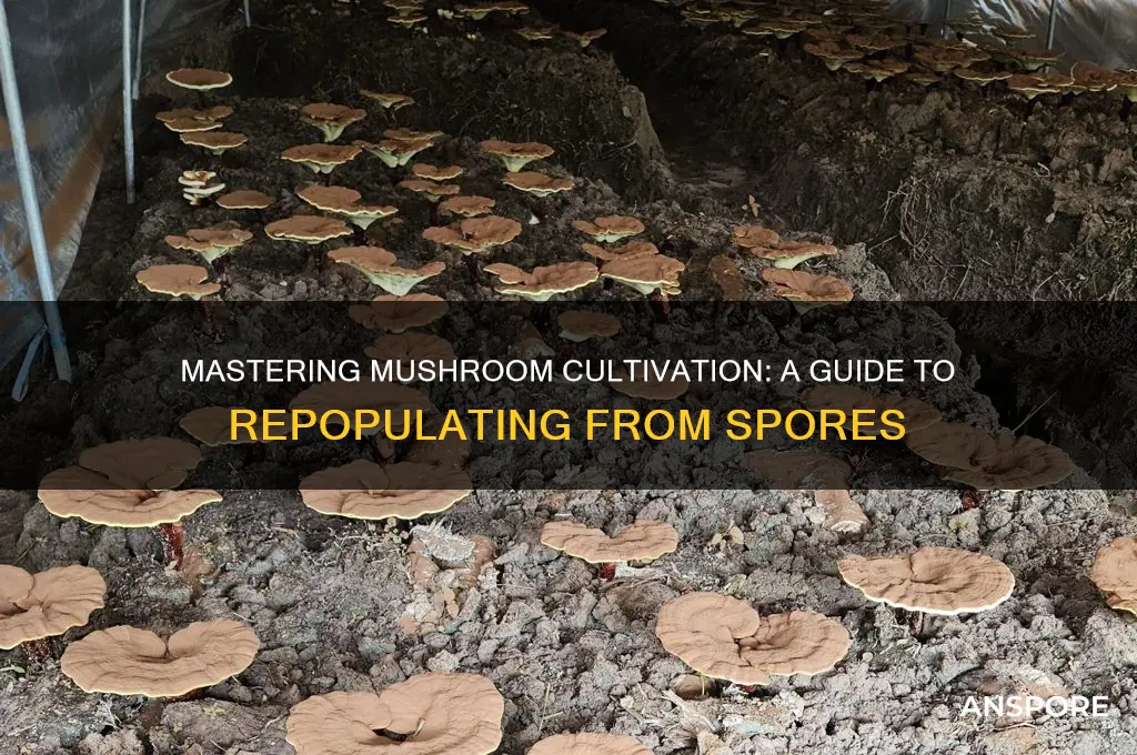 how to repopulate mushrooms from spores