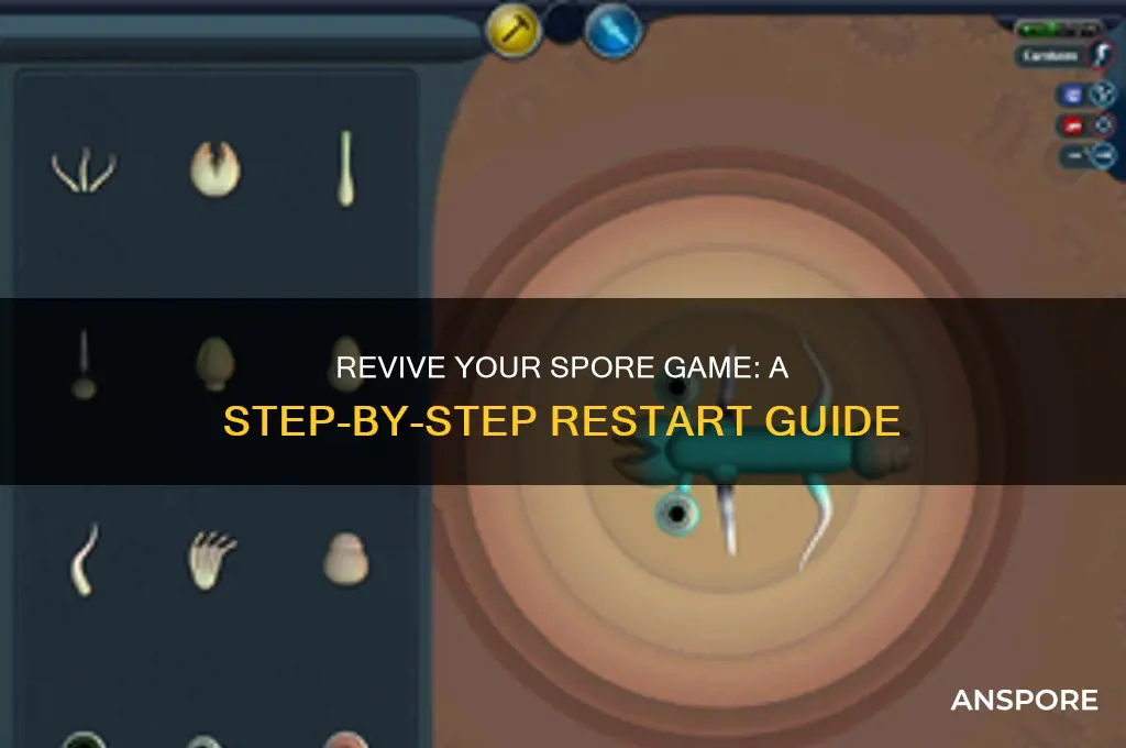 how to restart spore