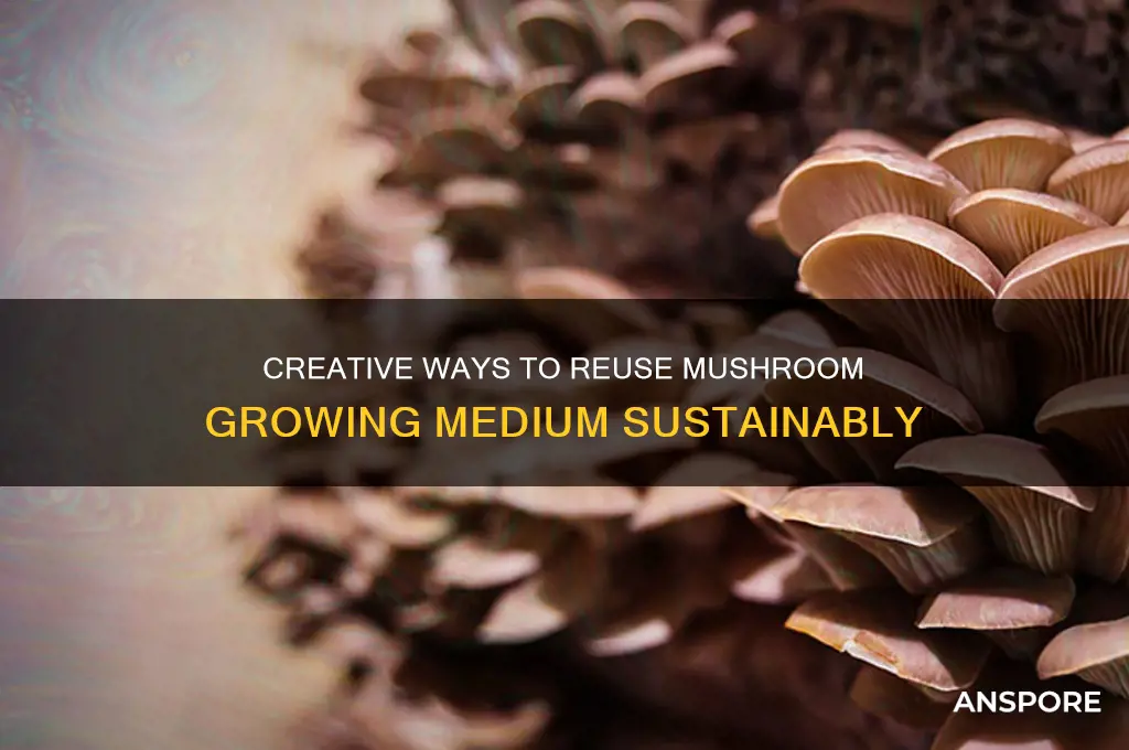 how to reuse mushroom growing medium