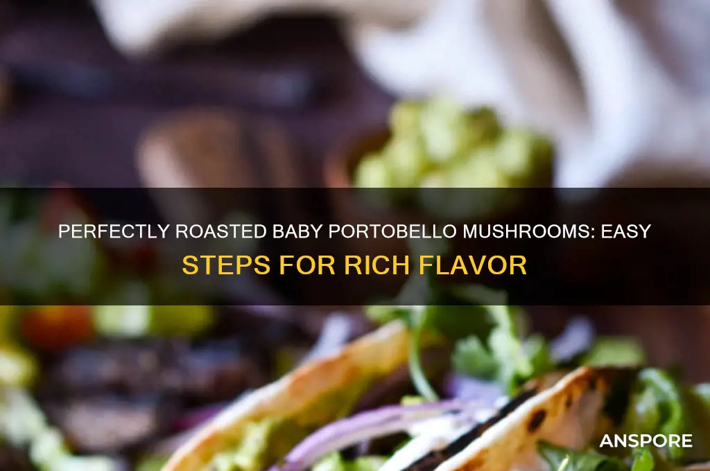 how to roast baby portobello mushrooms