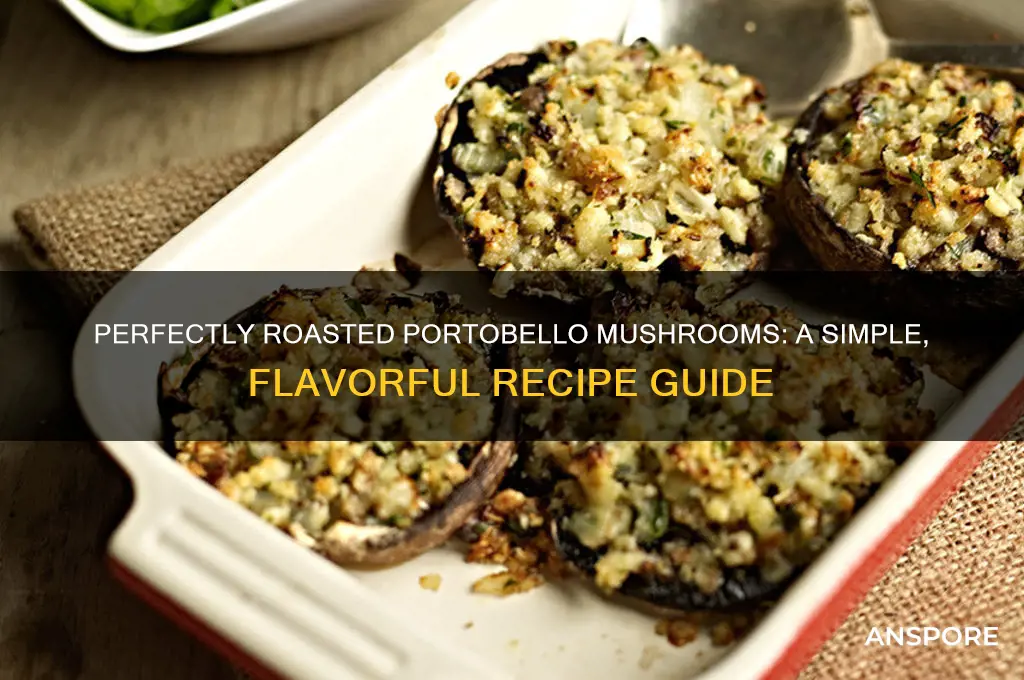 how to roast portobello mushrooms