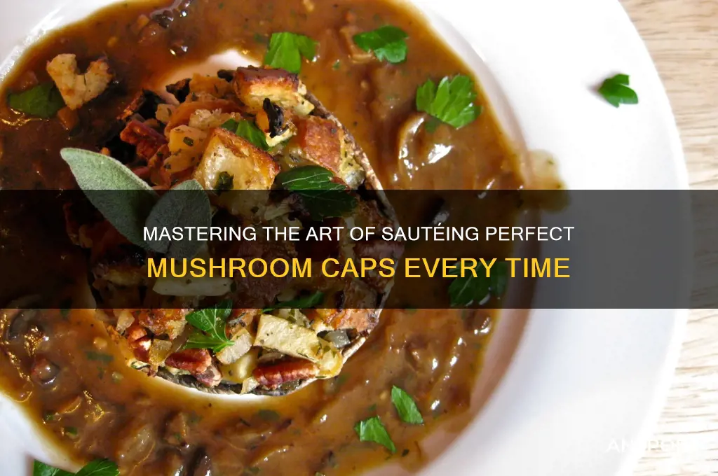 how to saute a mushroom cap