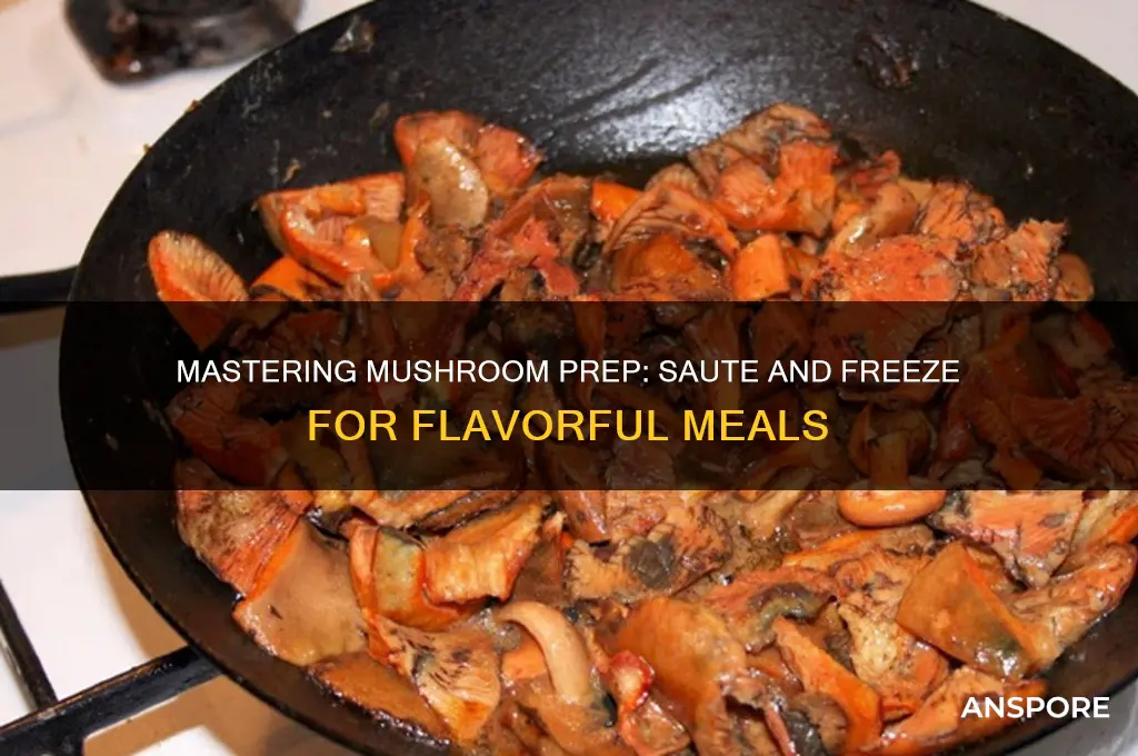 how to saute and freeze mushrooms