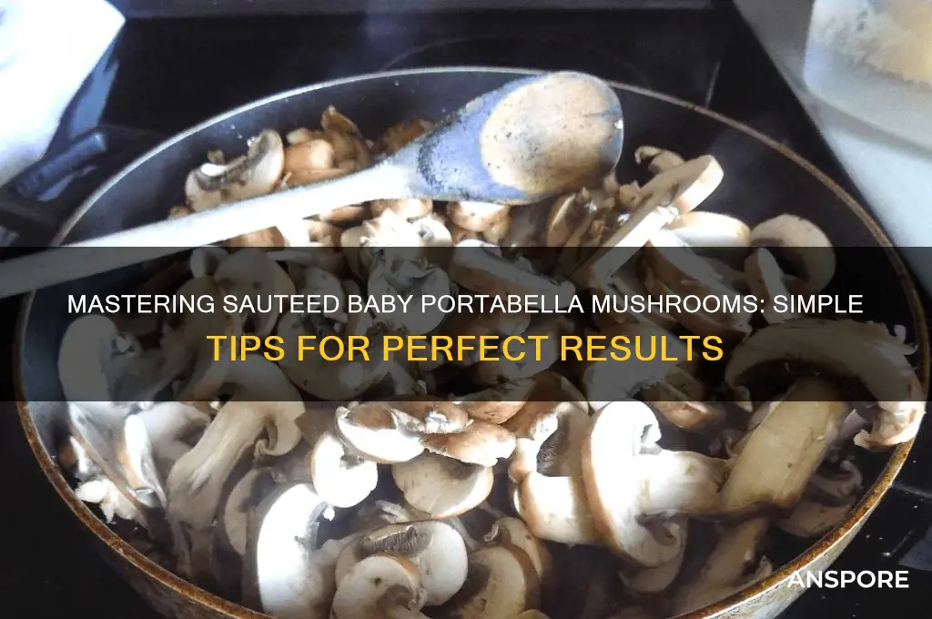 how to saute baby portabella mushrooms