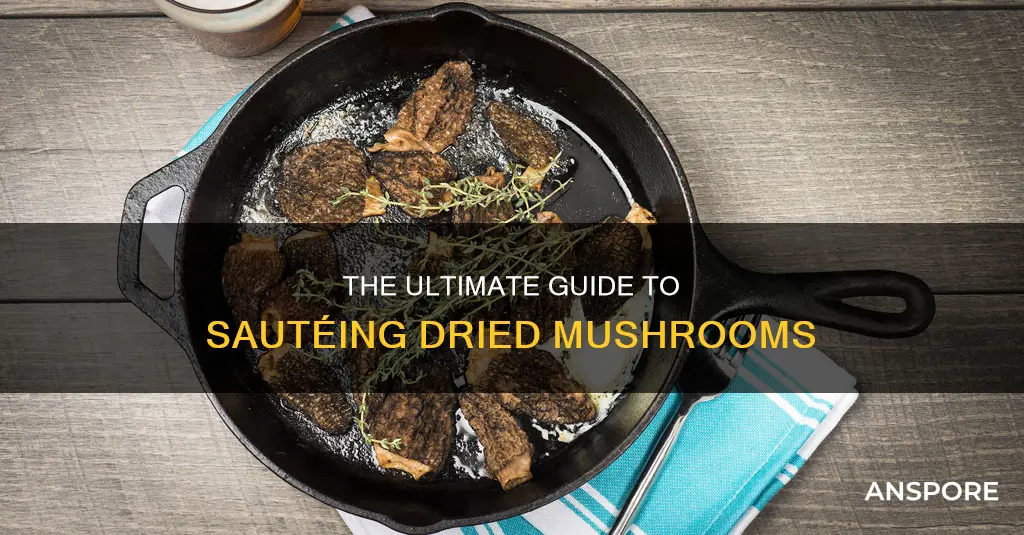 how to saute dried mushrooms