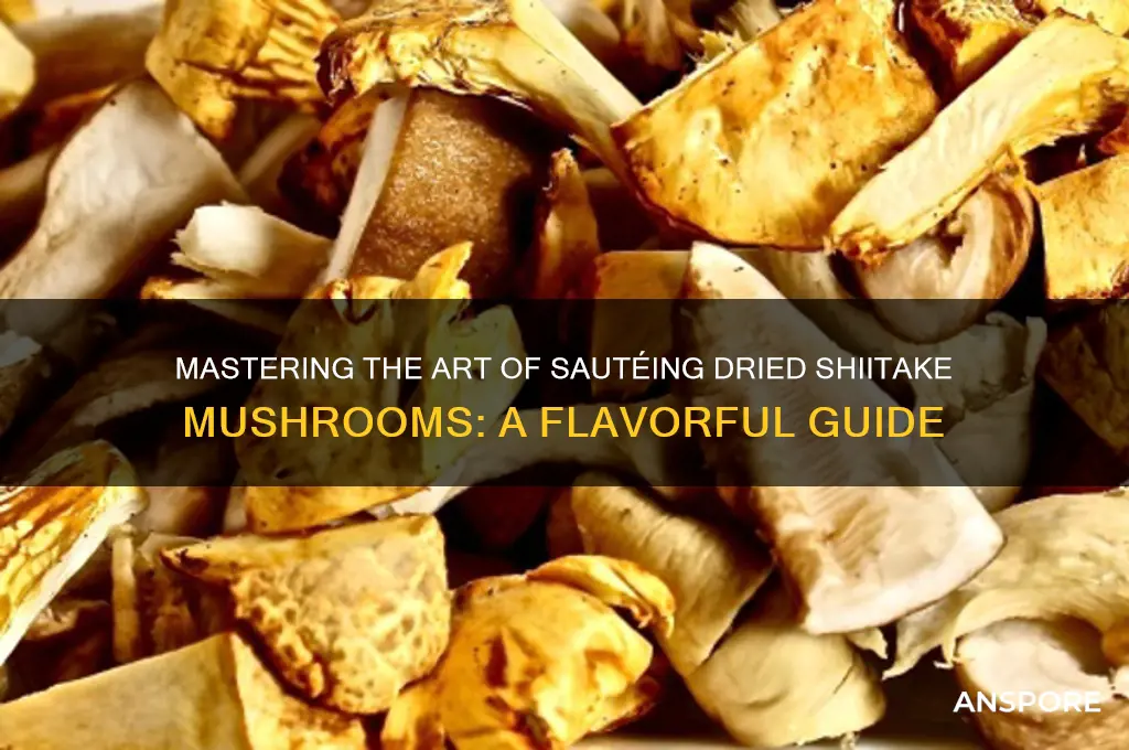 how to saute dried shiitake mushrooms