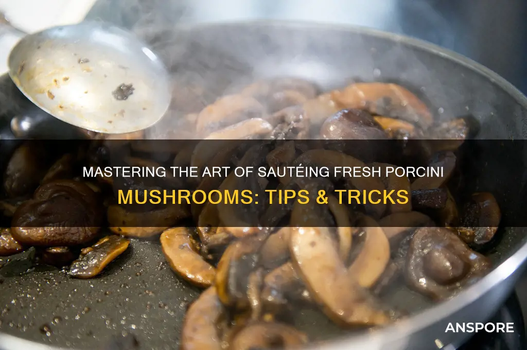 how to saute fresh porcini mushrooms