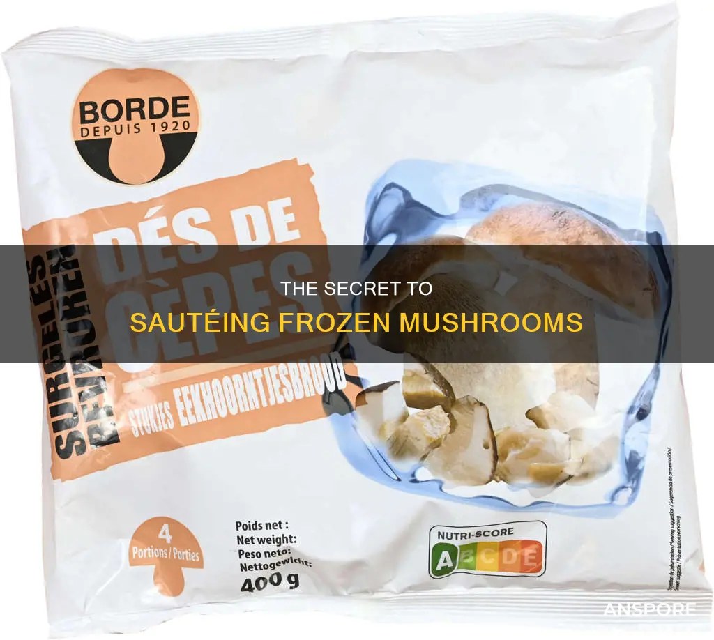 how to saute frozen mushrooms