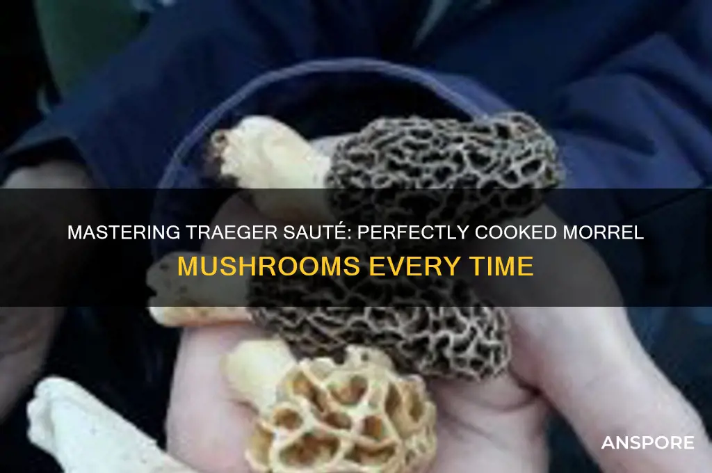 how to saute morrel mushrooms on a traeger