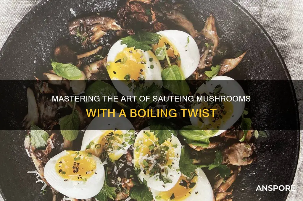 how to saute mushrooms by boiling