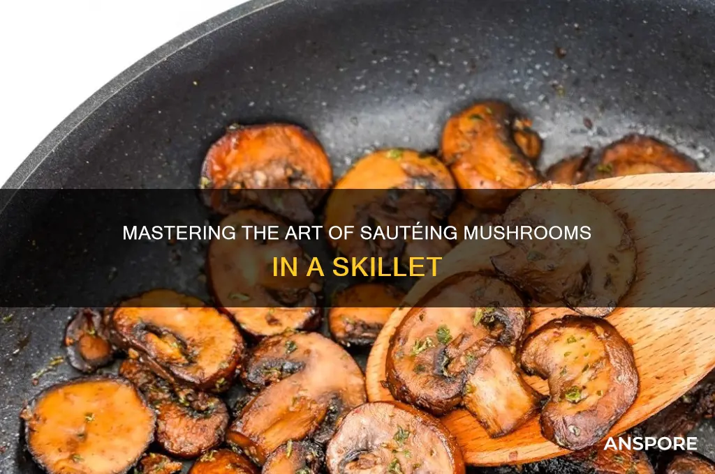 how to saute mushrooms in a skillet