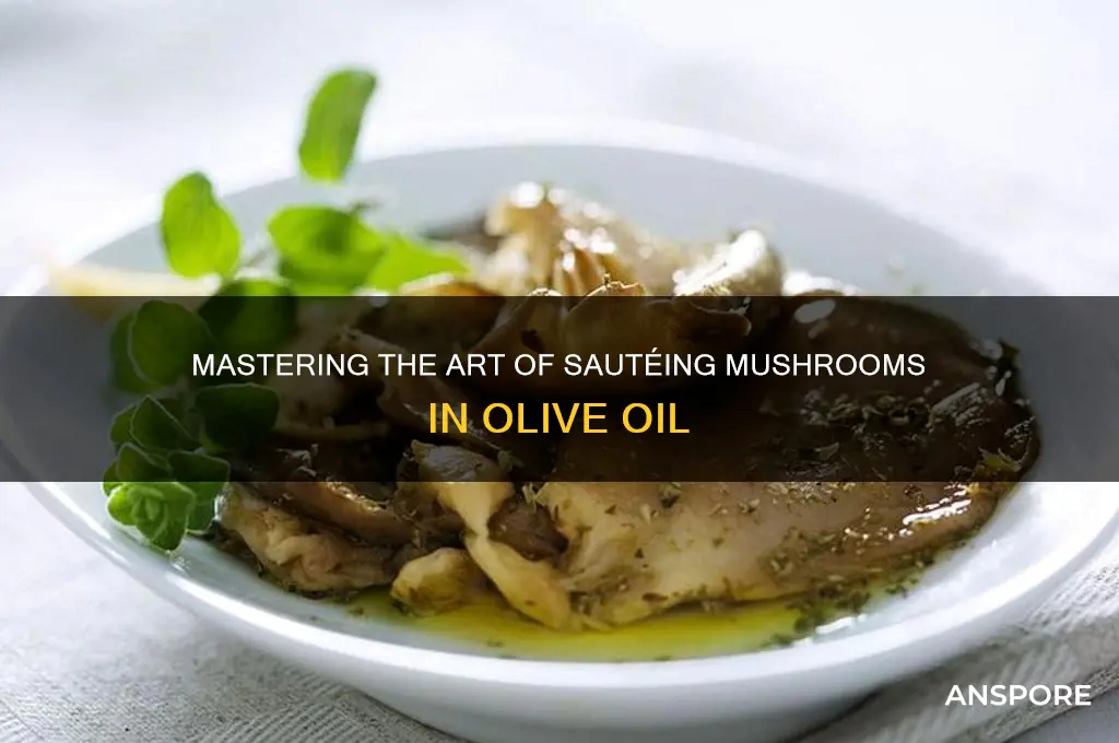 how to saute mushrooms in olive oil