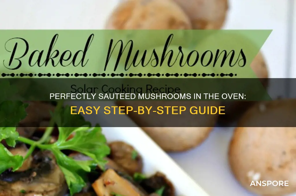how to saute mushrooms in oven