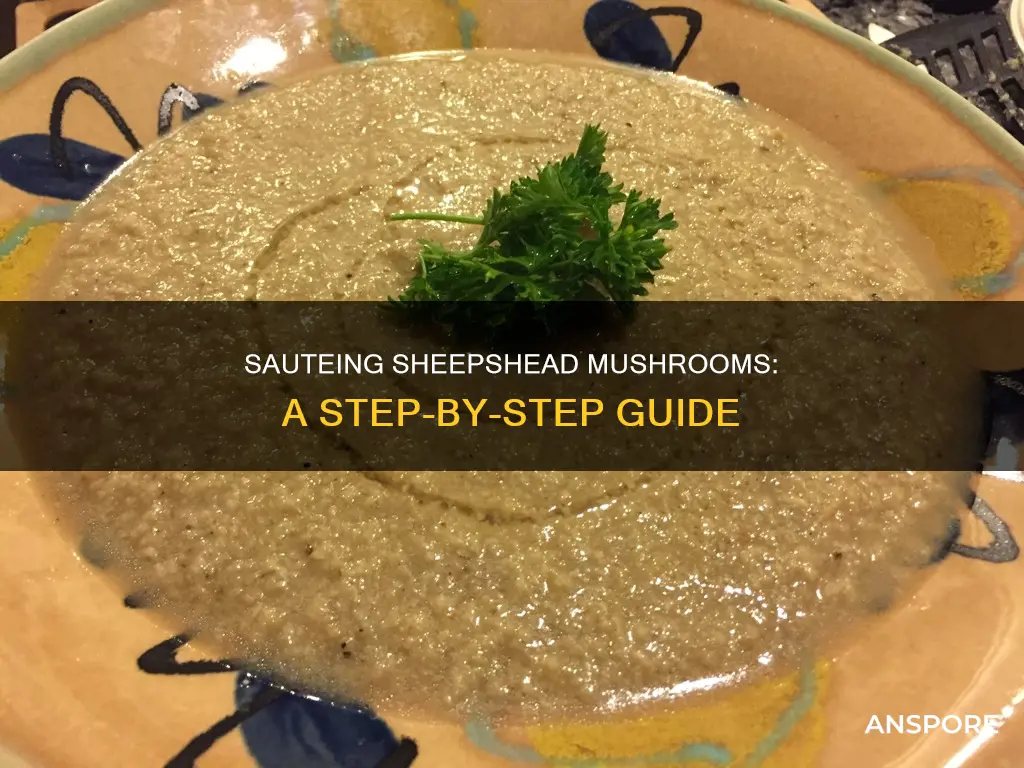 how to saute sheepshead mushrooms