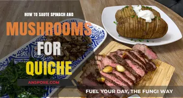 Perfectly Sautéed Spinach and Mushrooms: Elevate Your Quiche Filling