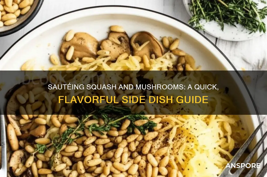 how to saute squash and mushrooms
