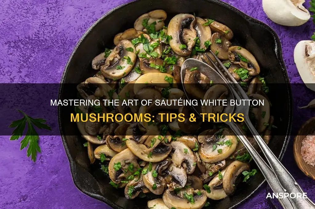 how to saute white button mushrooms