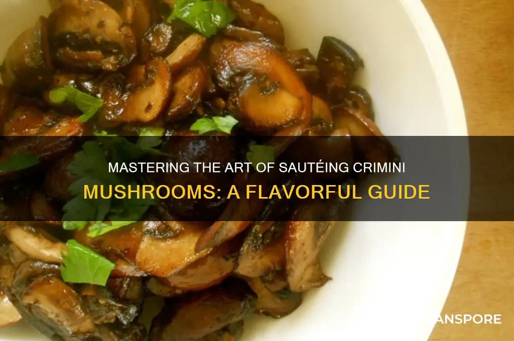how to sautee brown mushrooms crimini