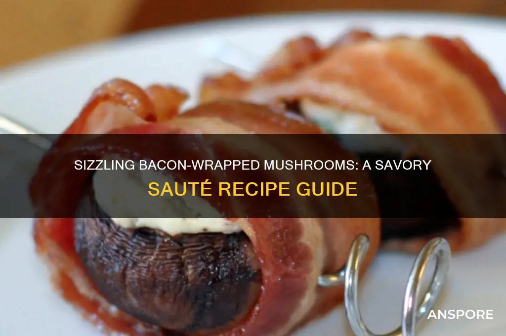how to sautee mushrooms with bacon