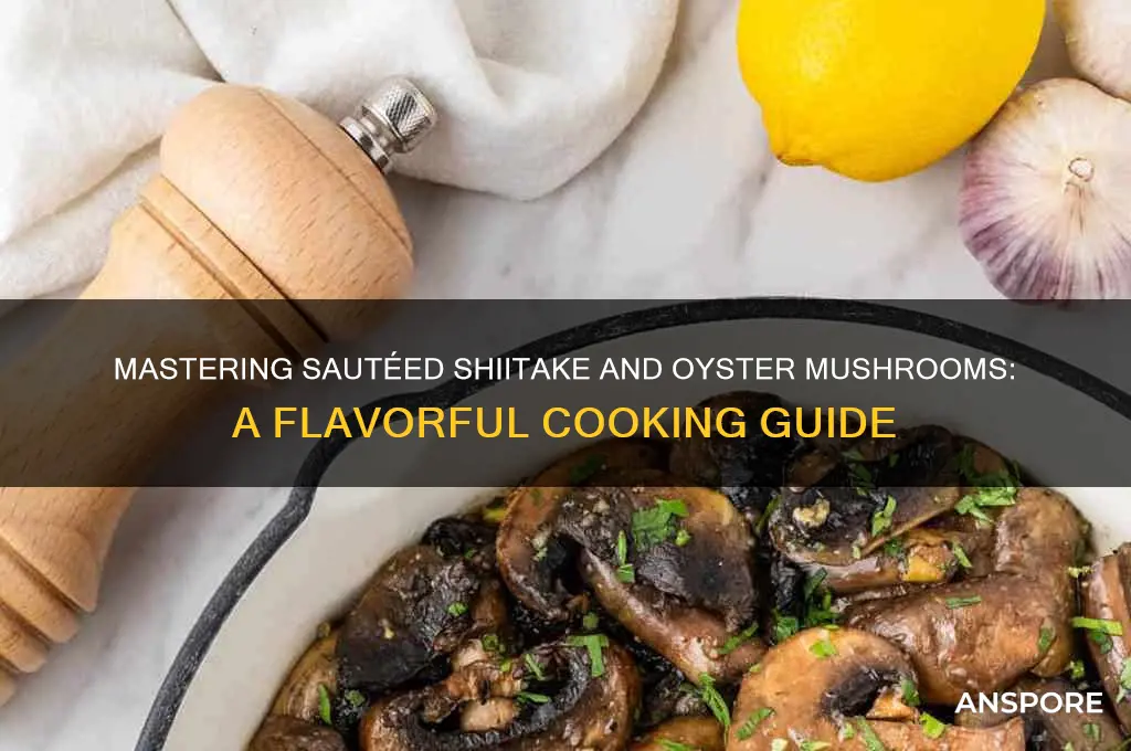 how to sautee shitakes and oyster mushrooms