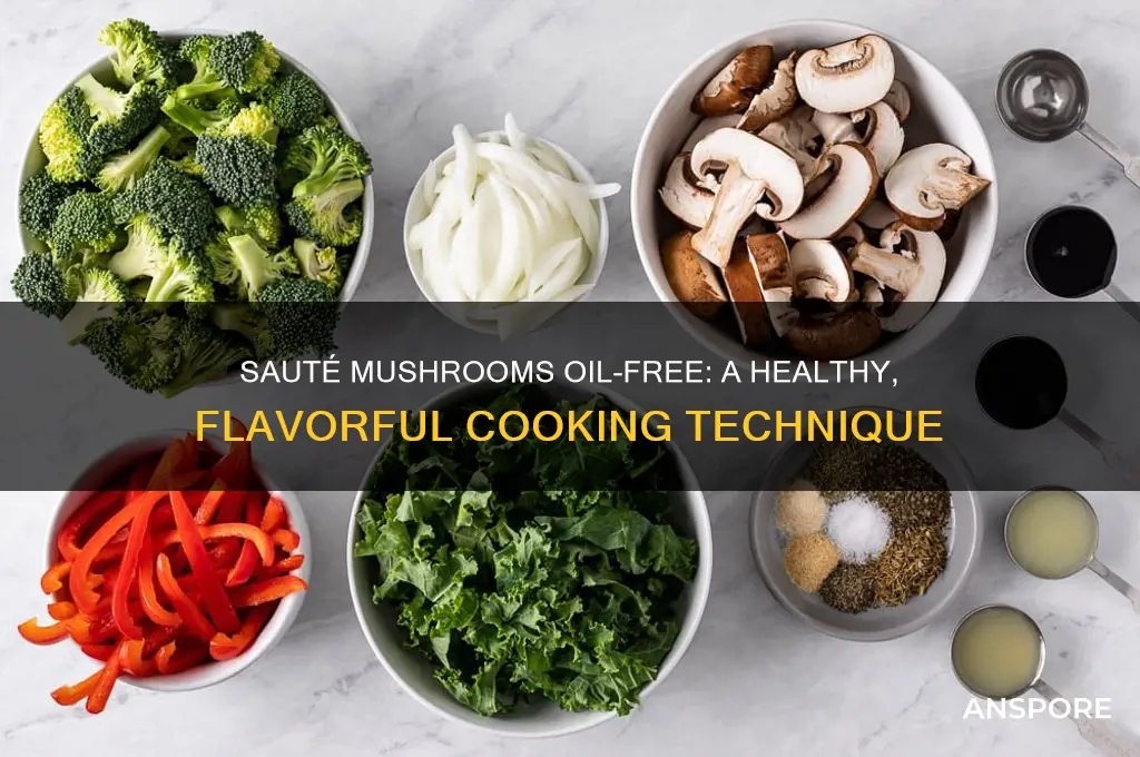 how to sauture mushrooms without oil
