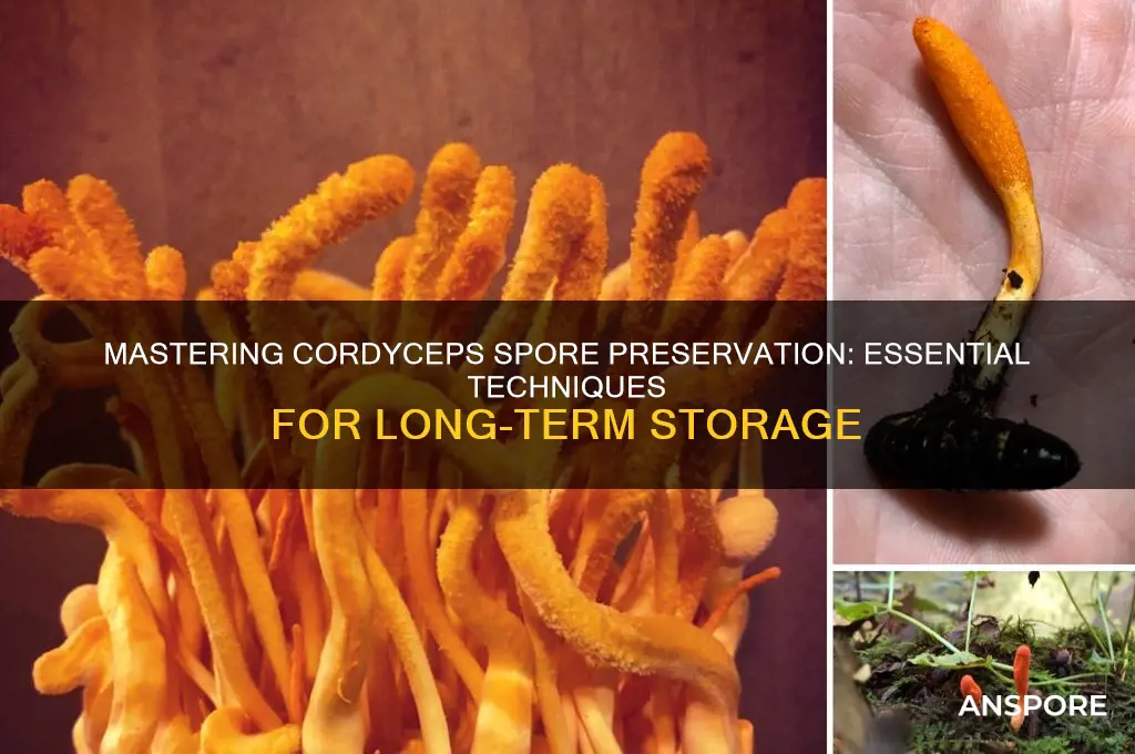 how to save corcyceps spores