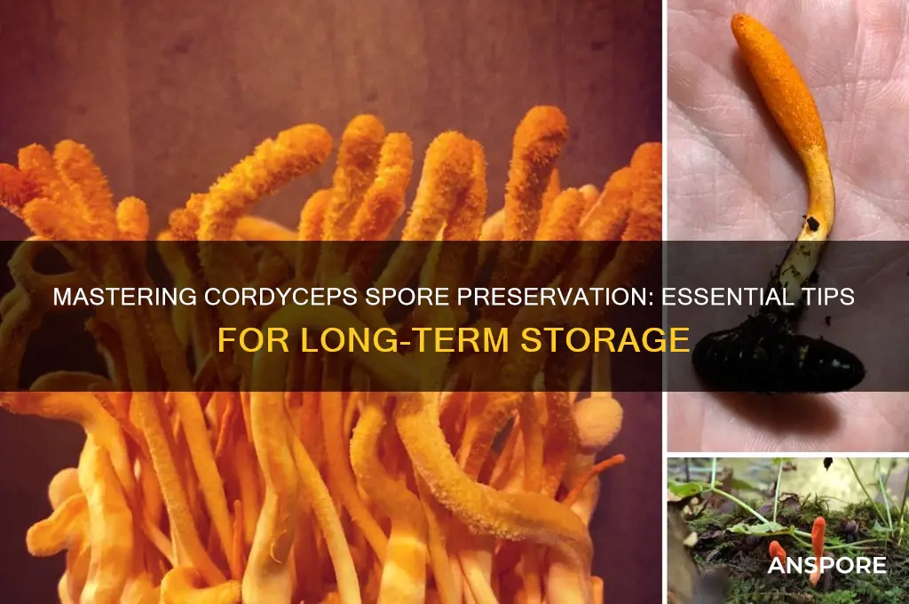 how to save cordyceps spores