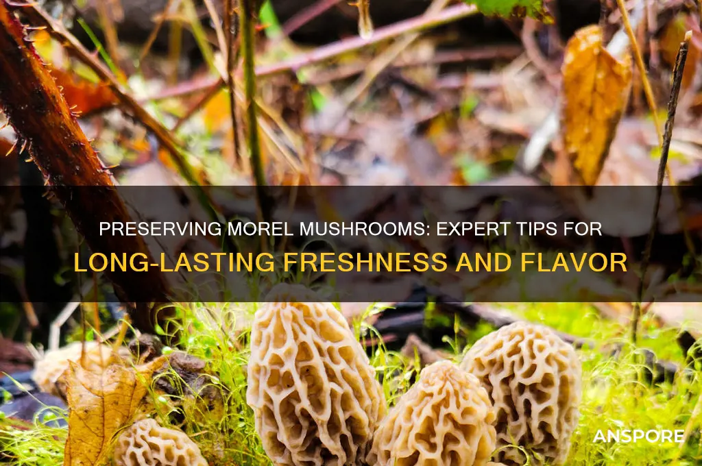 how to save morel mushrooms