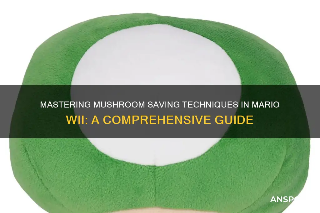 how to save mushroom on mario wii