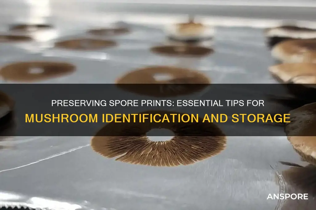 how to save spore prints