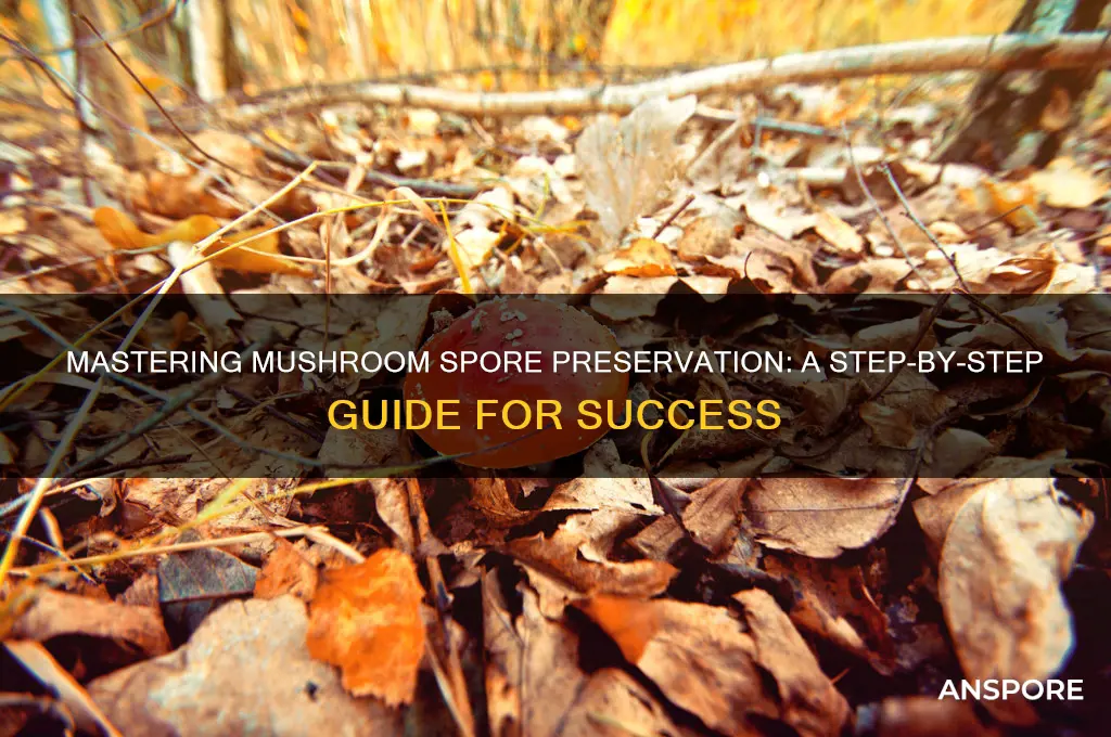 how to save spores from mushrooms