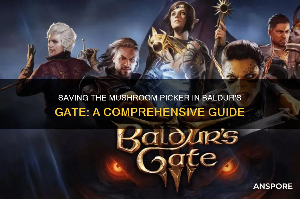 how to save the mushroom picker baldur