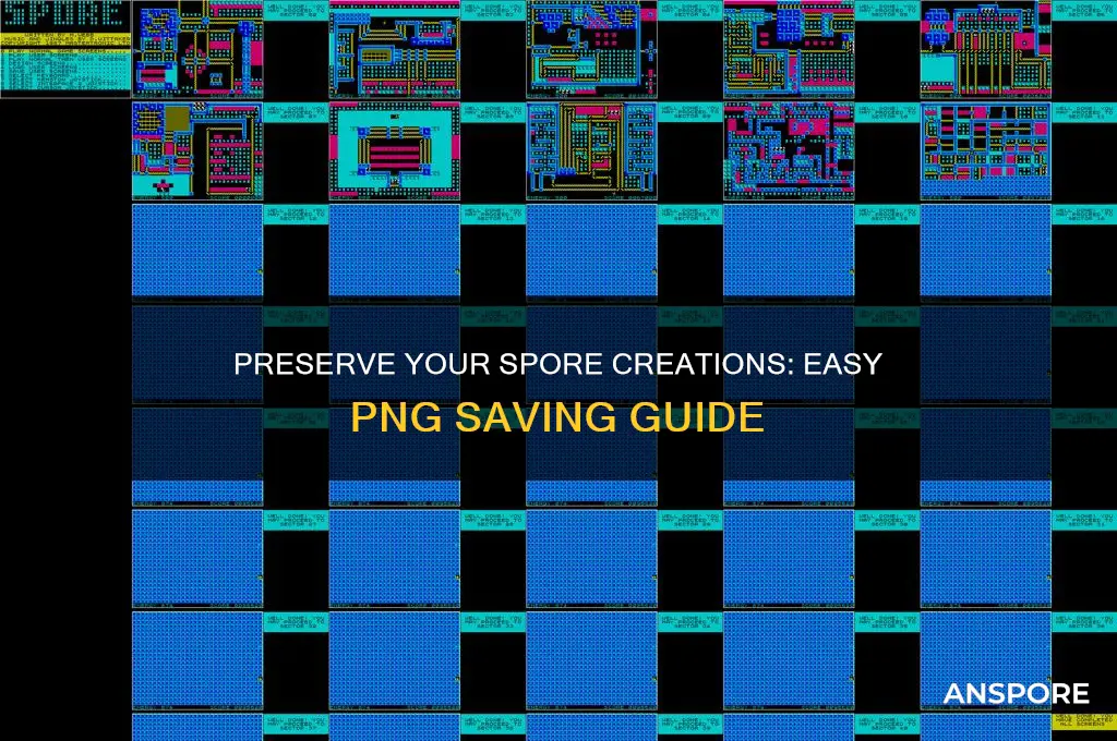 how to save your spore creations through png