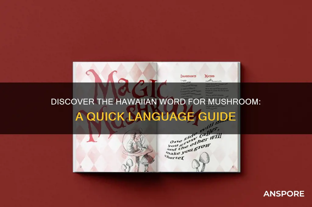 how to say mushroom in hawaiian