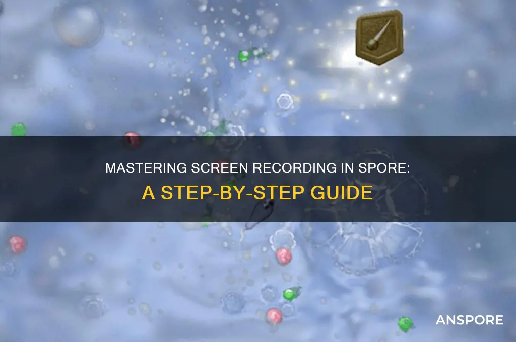 how to screen record in spore