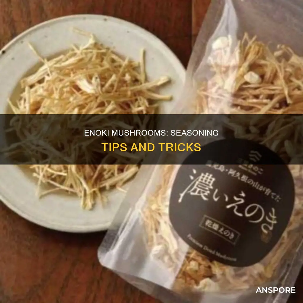 how to season enoki mushrooms