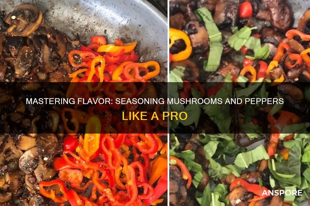 how to season mushrooms and peppers
