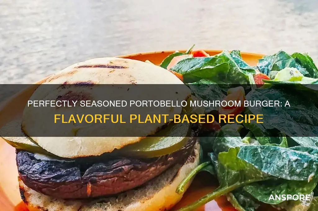 how to season portobello mushroom burger