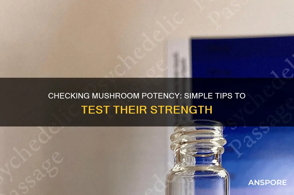 how to see if your mushrooms are still potent