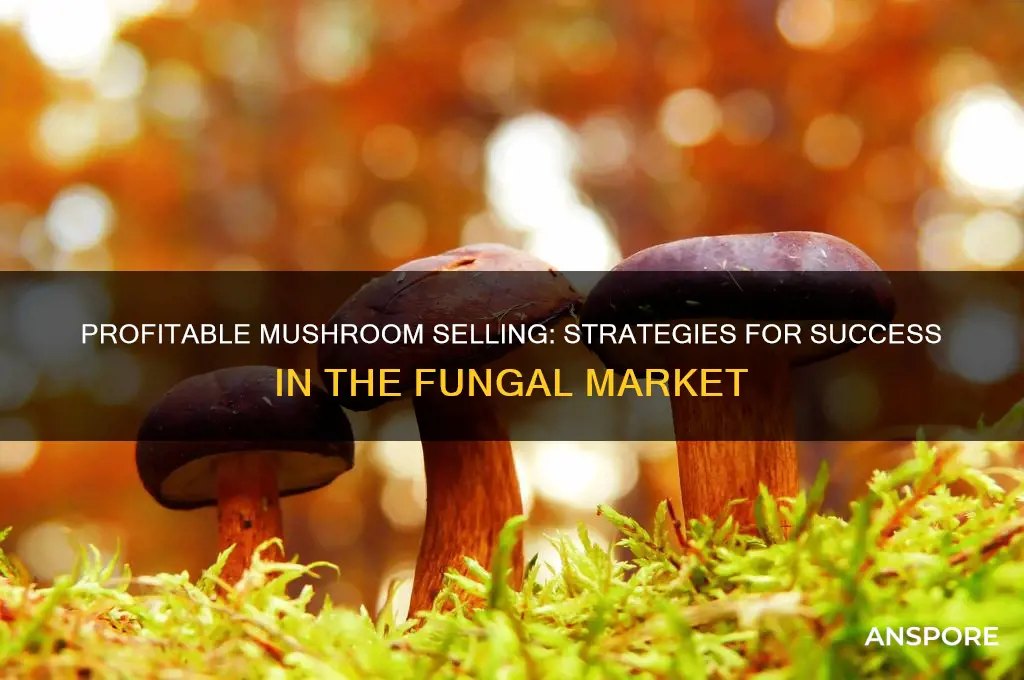 how to sell mushrooms for profit